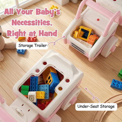 4-in-1 Ride On Push Car with Music and StorageRide On ToyTorqelo.com