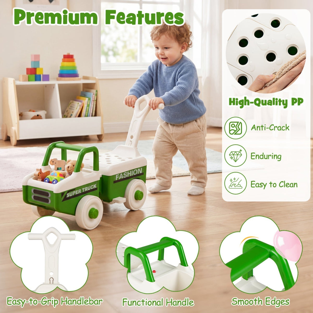 Toddler ride-on push car and walker by GBruno Store, view 7