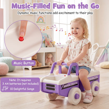 4-in-1 Ride On Push Car with Music and StorageRide On ToyTorqelo.com