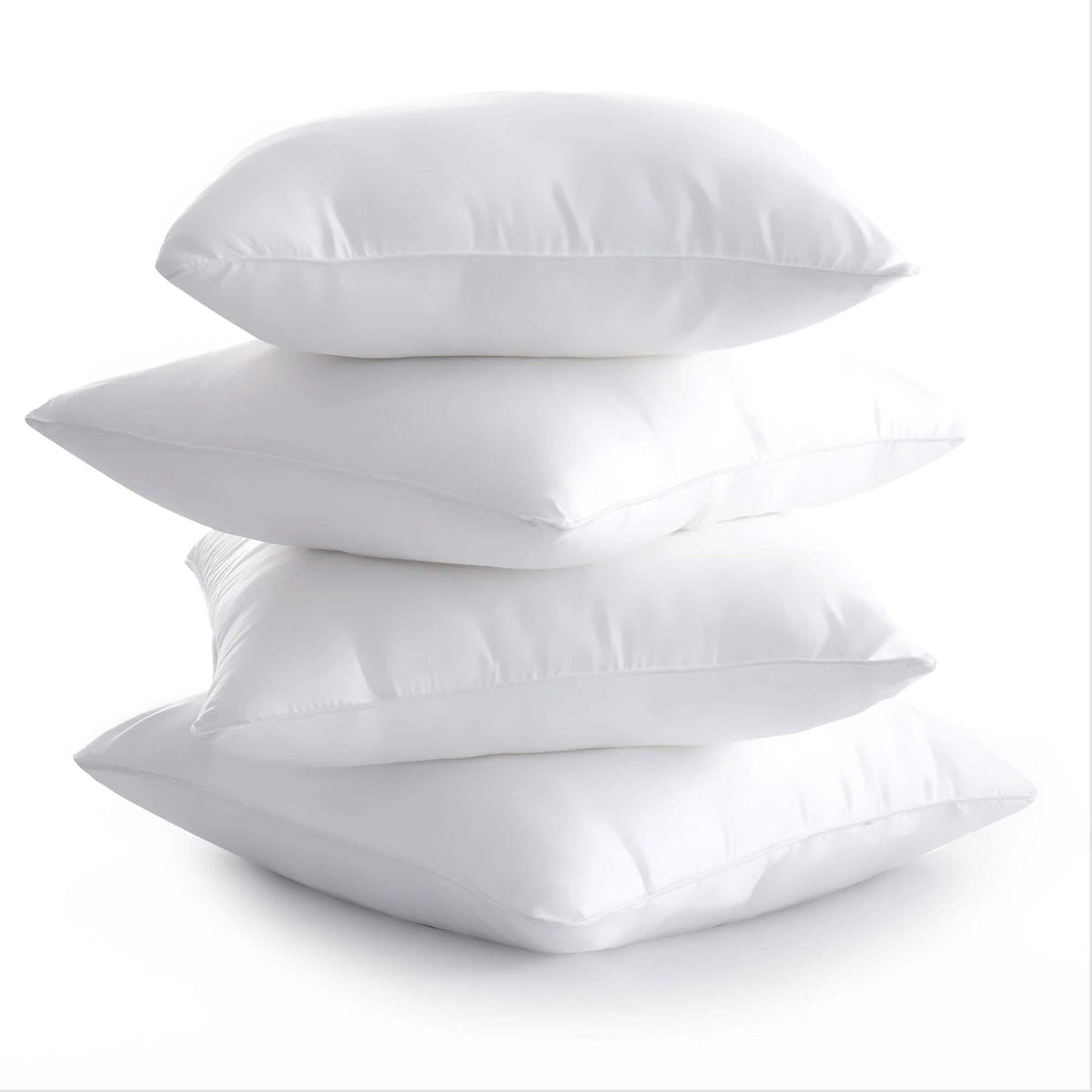 4-pack plain decorative throw pillows, 12x12 in., by EasyOptionXY, view 2