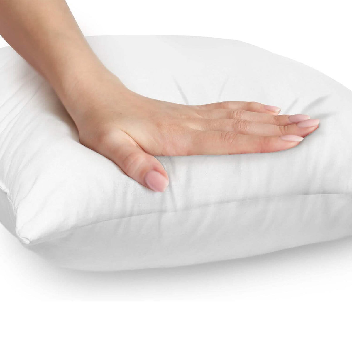4-pack plain decorative throw pillows, 12x12 in., by EasyOptionXY