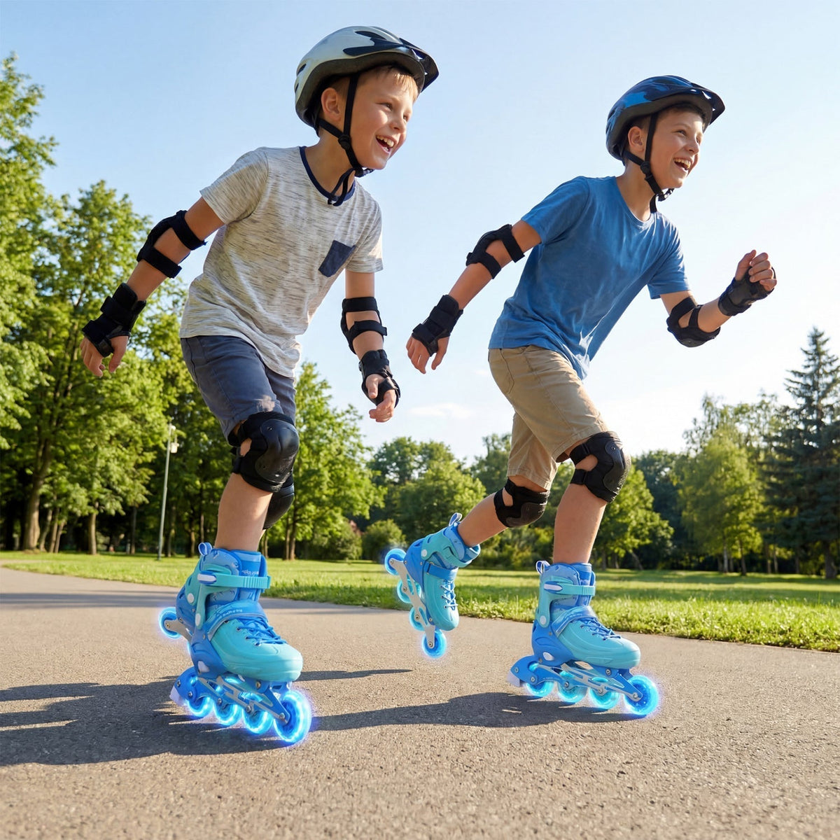 Adjustable kids inline skates for ages 7-9 by GBruno Store, view 5