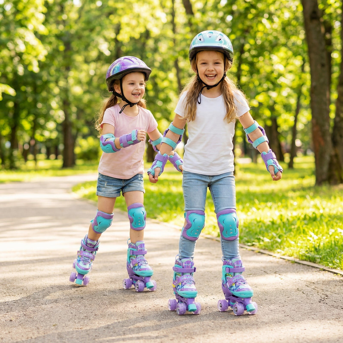 Purple graffiti kids roller skates, size S, by GBruno Store, view 5