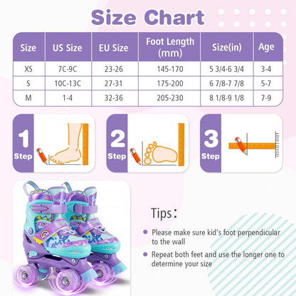 Purple graffiti kids roller skates, size S, by GBruno Store, view 4
