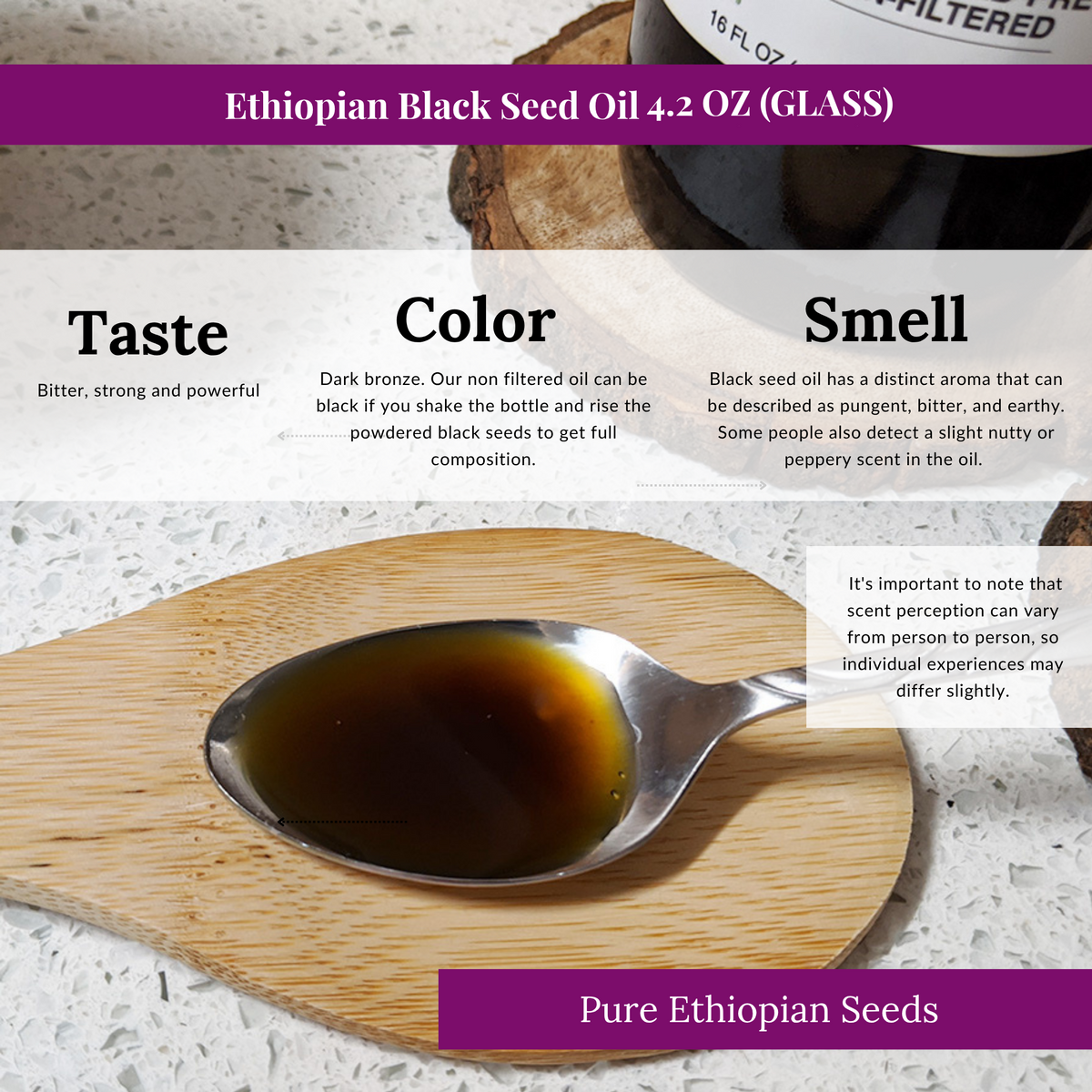Ethiopian Black Seed Oil 4.2oz (GLASS) by BioNatal