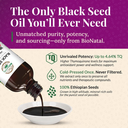 Ethiopian Black Seed Oil 4.2oz (GLASS) by BioNatal