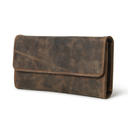 Ellison Ladies Wallet- Walnut Brown by Classy Leather Bags