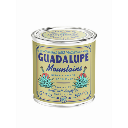 Guadalupe Mountains National Park Candle by Good & Well Supply Co.