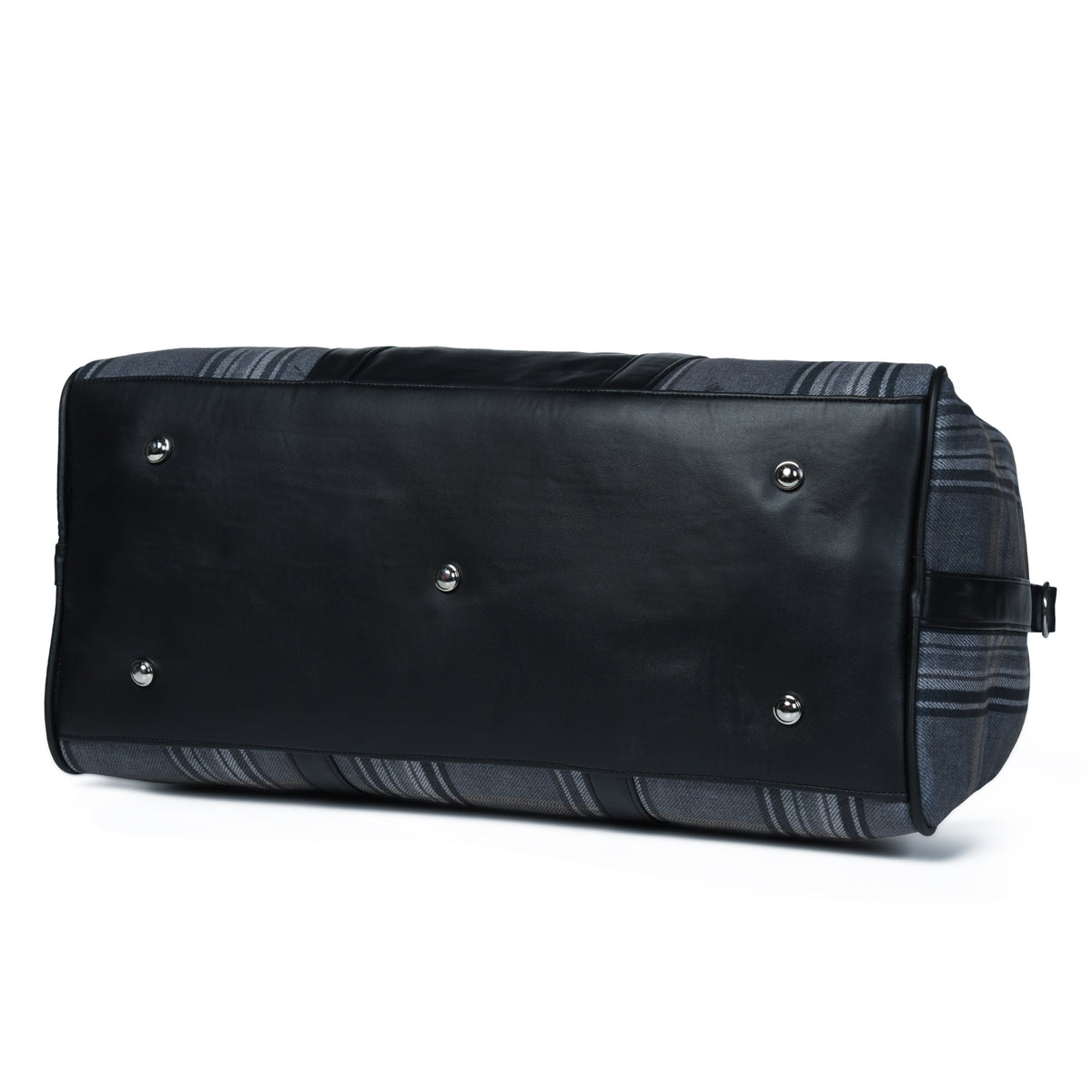 The Highlander Plaid Duffle Bag by Classy Leather Bags
