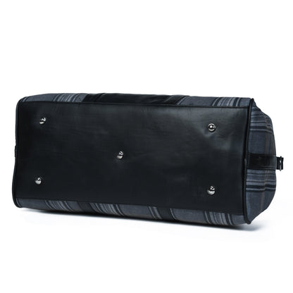 The Highlander Plaid Duffle Bag by Classy Leather Bags