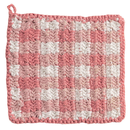 Crochet Pastel Check Pot Holder by Rust & Cinder