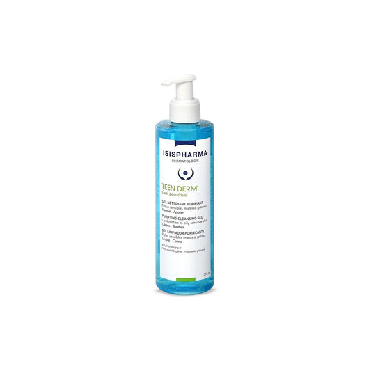 Isispharma Teen Derm Gel Sensitive face cleansing gel, 250 ml
