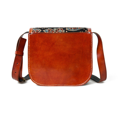 Astounding Ajrakh Ethnic Satchel by Classy Leather Bags