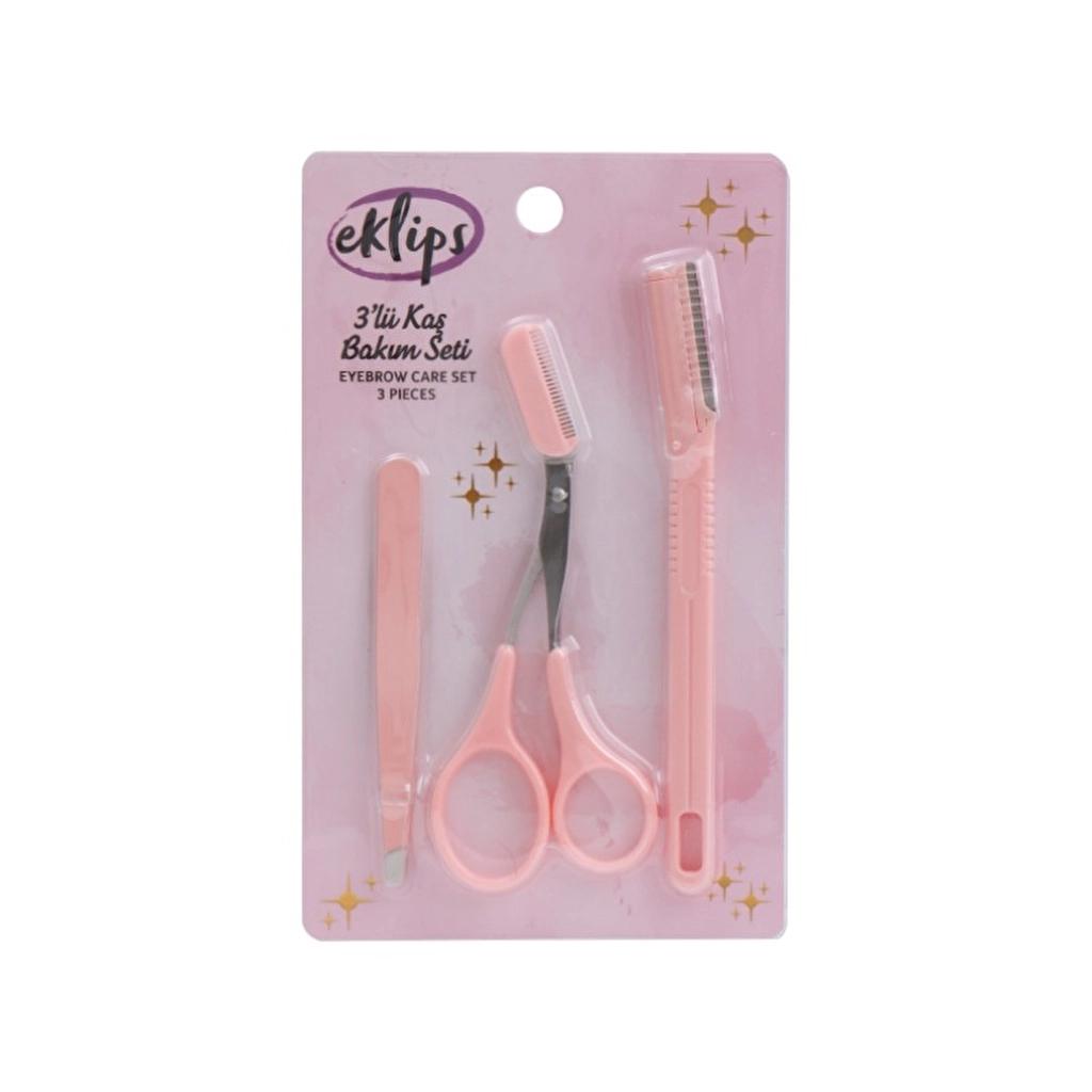 Eklips 3-Piece Eyebrow Care Set for Perfect Brows by Beauty Care Bag