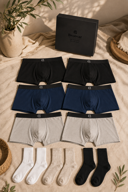 Naturally Better Underwear & Socks Deluxe Gift Box by Breevar