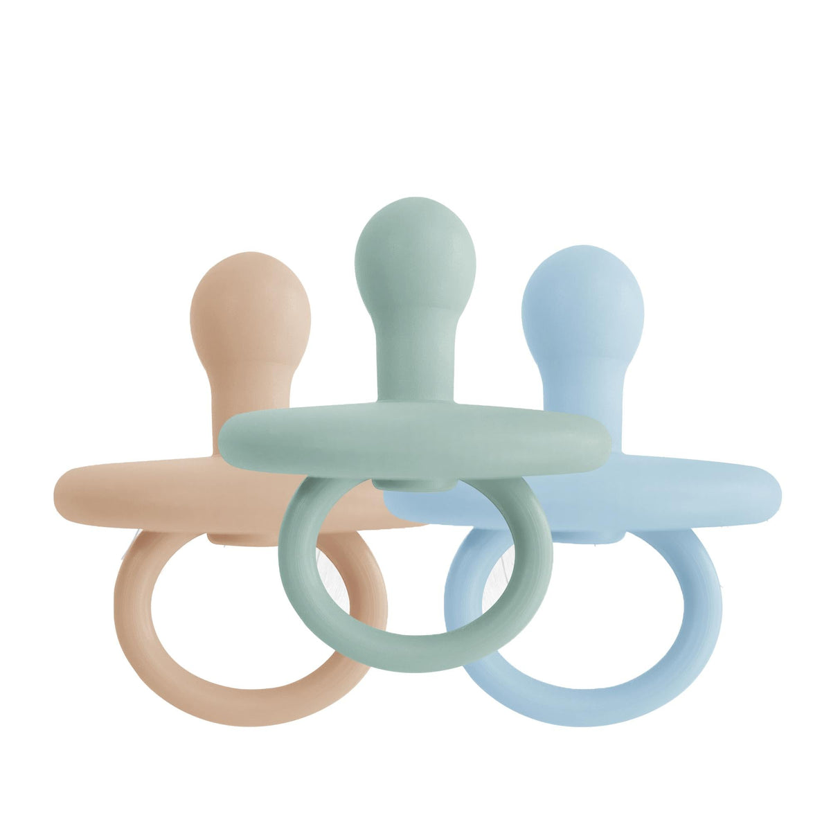 OiOi Silicone Pacifier for Newborns 0+ Months - Non-Toxic, Hypoallergenic & Durable by Beauty Care Bag