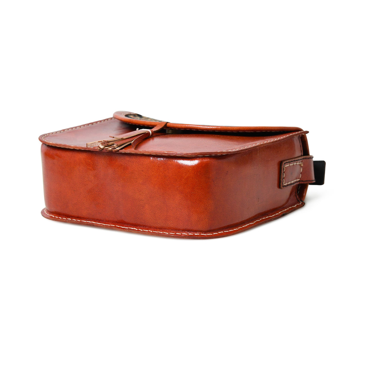 Astounding Ajrakh Ethnic Satchel by Classy Leather Bags