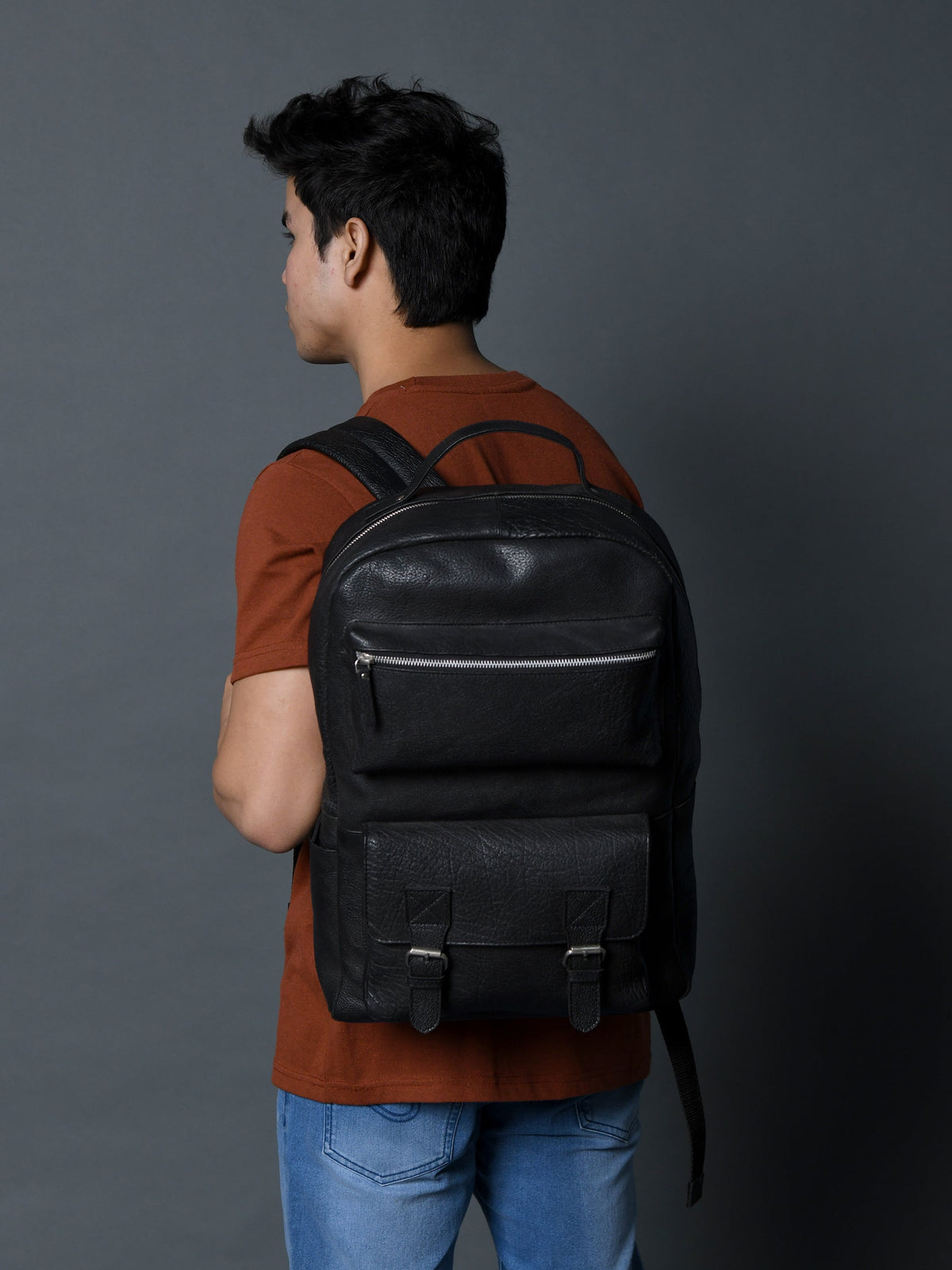 NoirTrek Leather Backpack 2.0 by Classy Leather Bags
