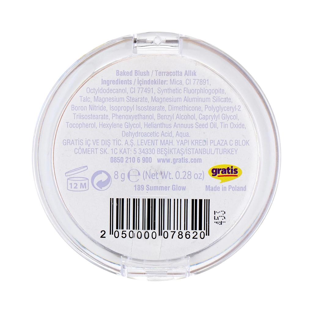 Beaulis Bake It Baked Blush in 189 Summer Glow by Beauty Care Bag