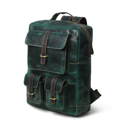 Greenfield Leather Backpack by Classy Leather Bags