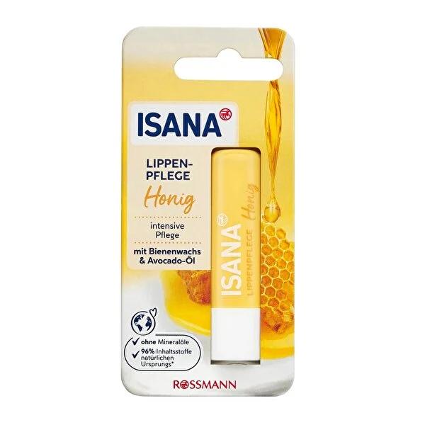 Isana moisturizing lip balm with beeswax and avocado oil
