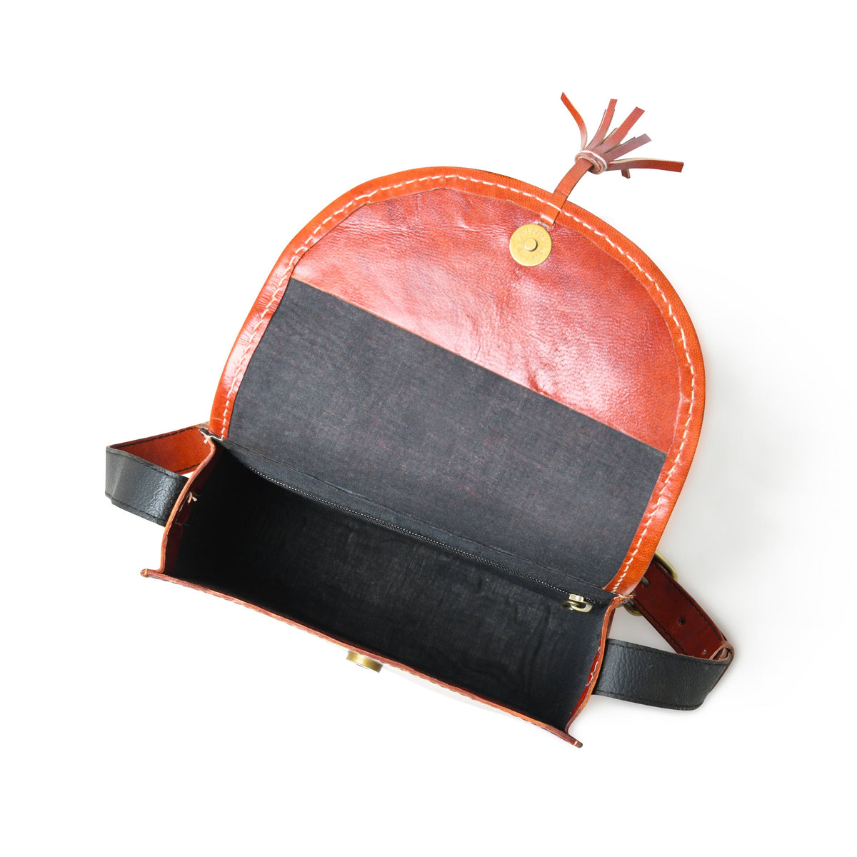Astounding Ajrakh Ethnic Satchel by Classy Leather Bags