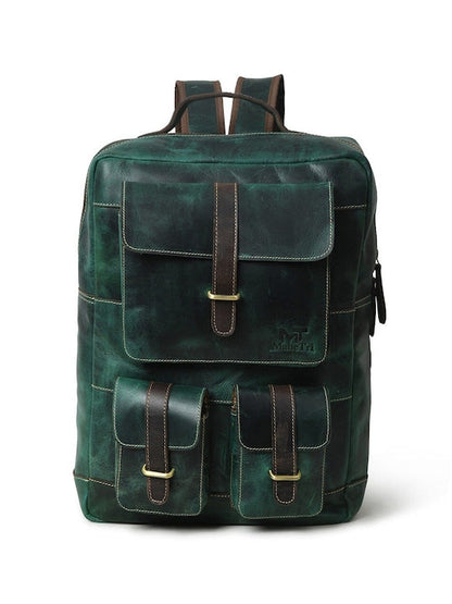Greenfield Leather Backpack by Classy Leather Bags