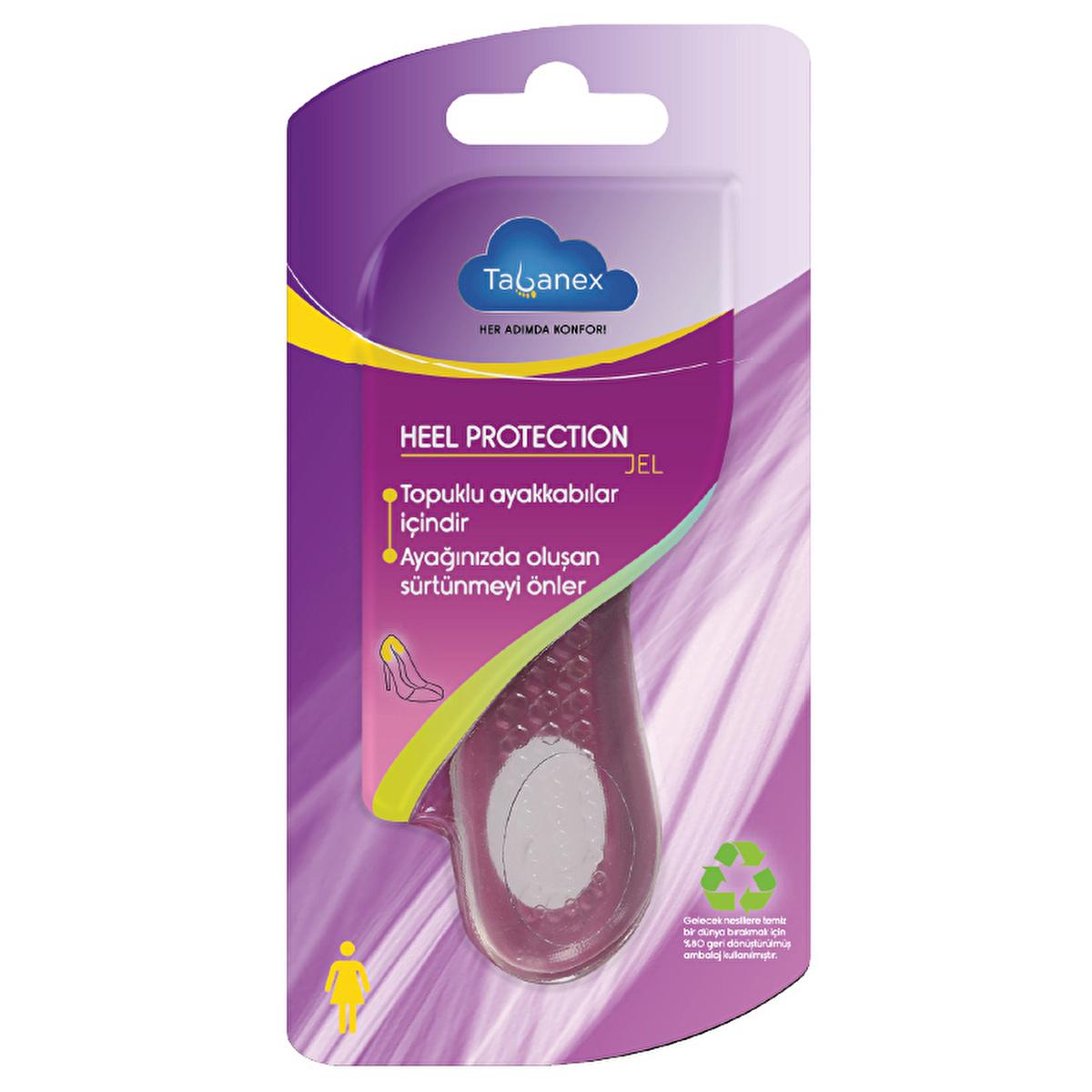 Tabanex Heel Protection Gel Insole: Ultimate Comfort & Friction Relief for High Heels - Reusable, Transparent Heel Pads by Beauty Care Bag
