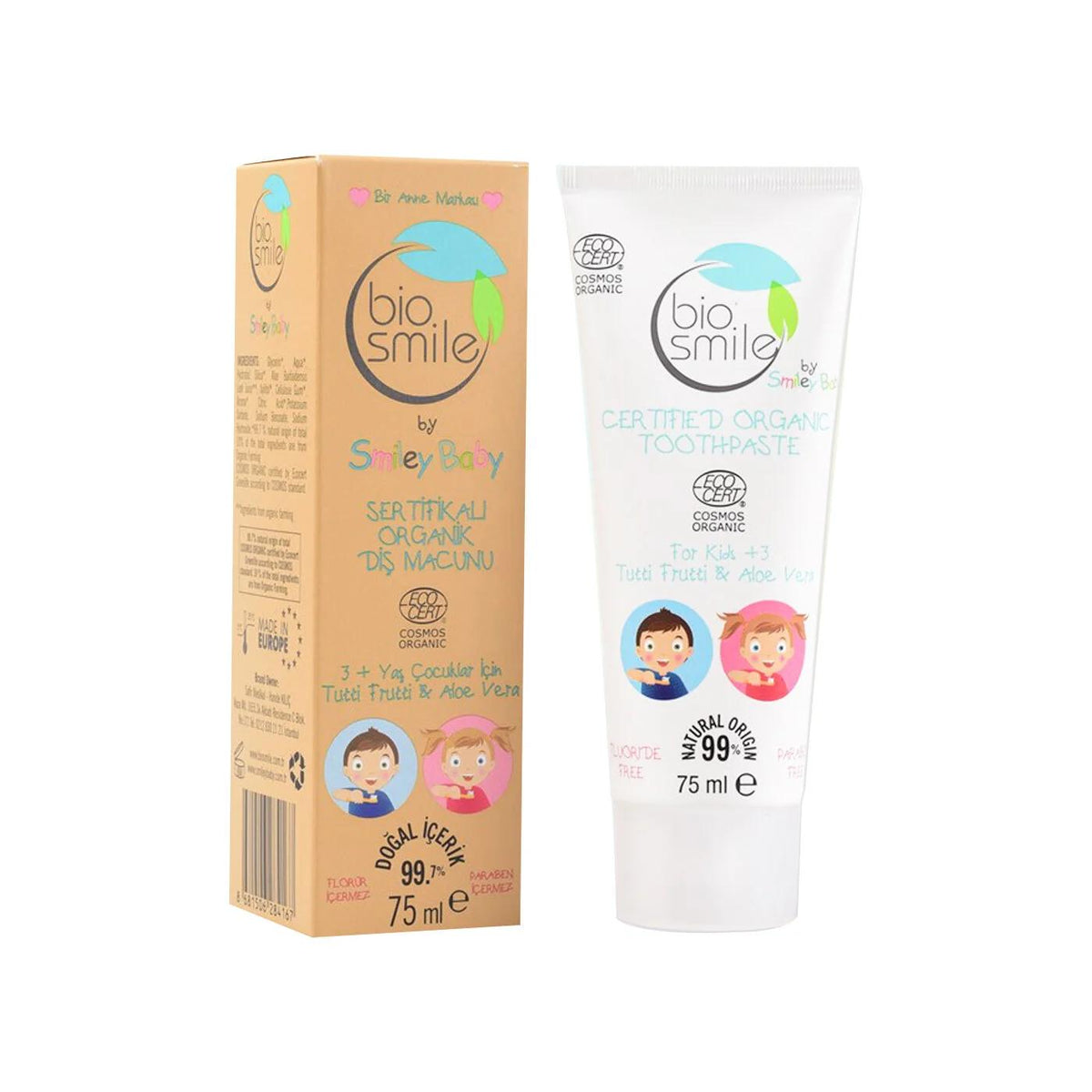 Bio Smile Tutti Frutti & Aloe Vera Kids Toothpaste 75 ml by Beauty Care Bag