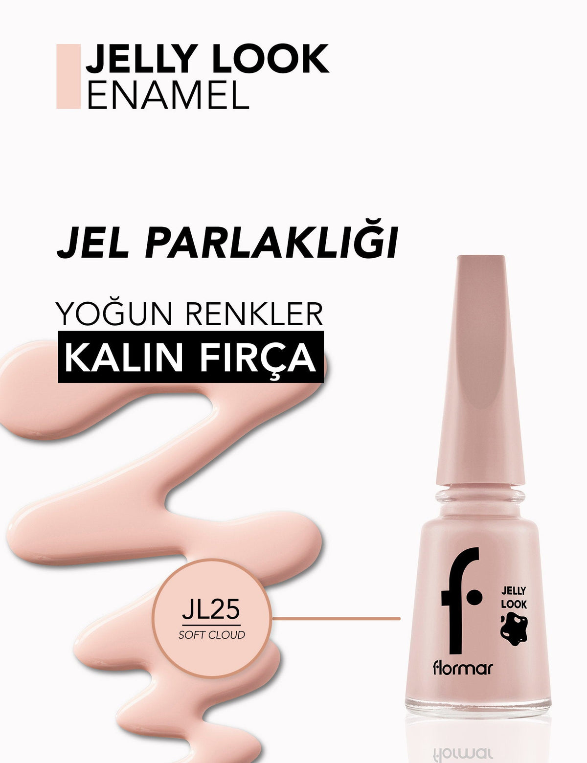 Flormar Jelly Look Nail Enamel High-Shine Polish 11ml by Beauty Care Bag