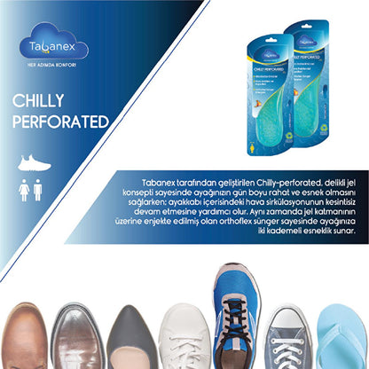Tabanex Orthotic Gel Insoles for Men - Comfortable Footwear Support with Perforated Design by Beauty Care Bag