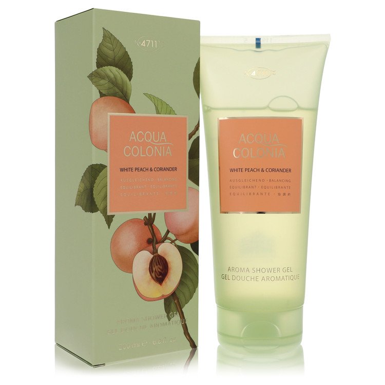 4711 Acqua Colonia White Peach & Coriander shower gel, 6.8 oz