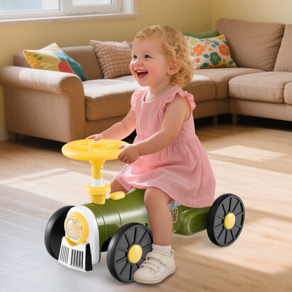 Ride on Toy with Steering Wheel and Train Whistle Sound Button by GBruno Store