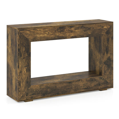 47 inch 2-tier farmhouse console table by DirectDeals, view 3