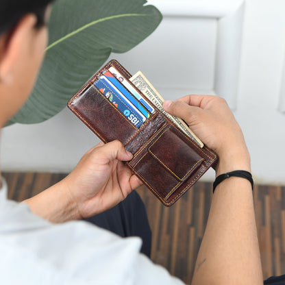 Ryan Classic Bi-Fold Wallet by Classy Leather Bags