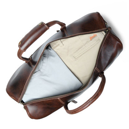 The Buffalo Traveller- Walnut by Classy Leather Bags