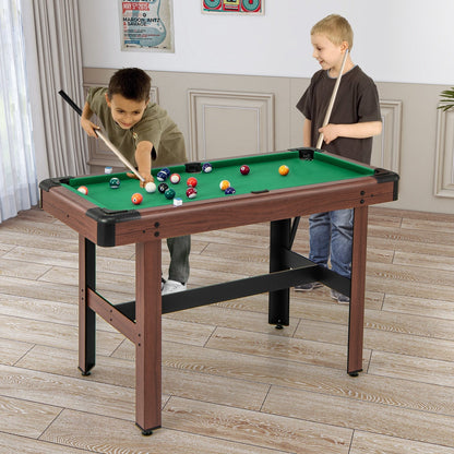 48 inch wooden kids pool table with cues by GBruno Store