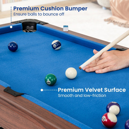 48 inch wooden kids pool table with cues by GBruno Store, view 12