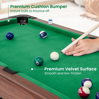 48 inch wooden kids pool table with cues by GBruno Store, view 9