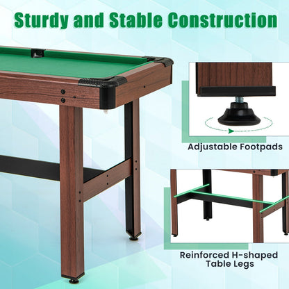 48 inch wooden pool game table, GBruno Store, view 11