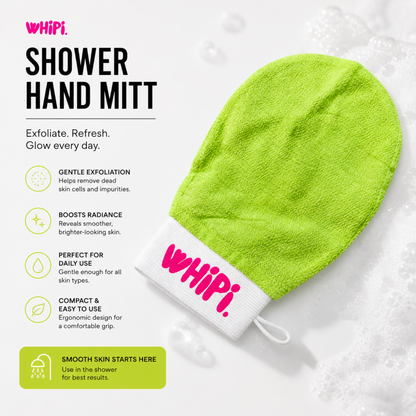 Exfoliating Shower Hand Mitt by Whipi Co