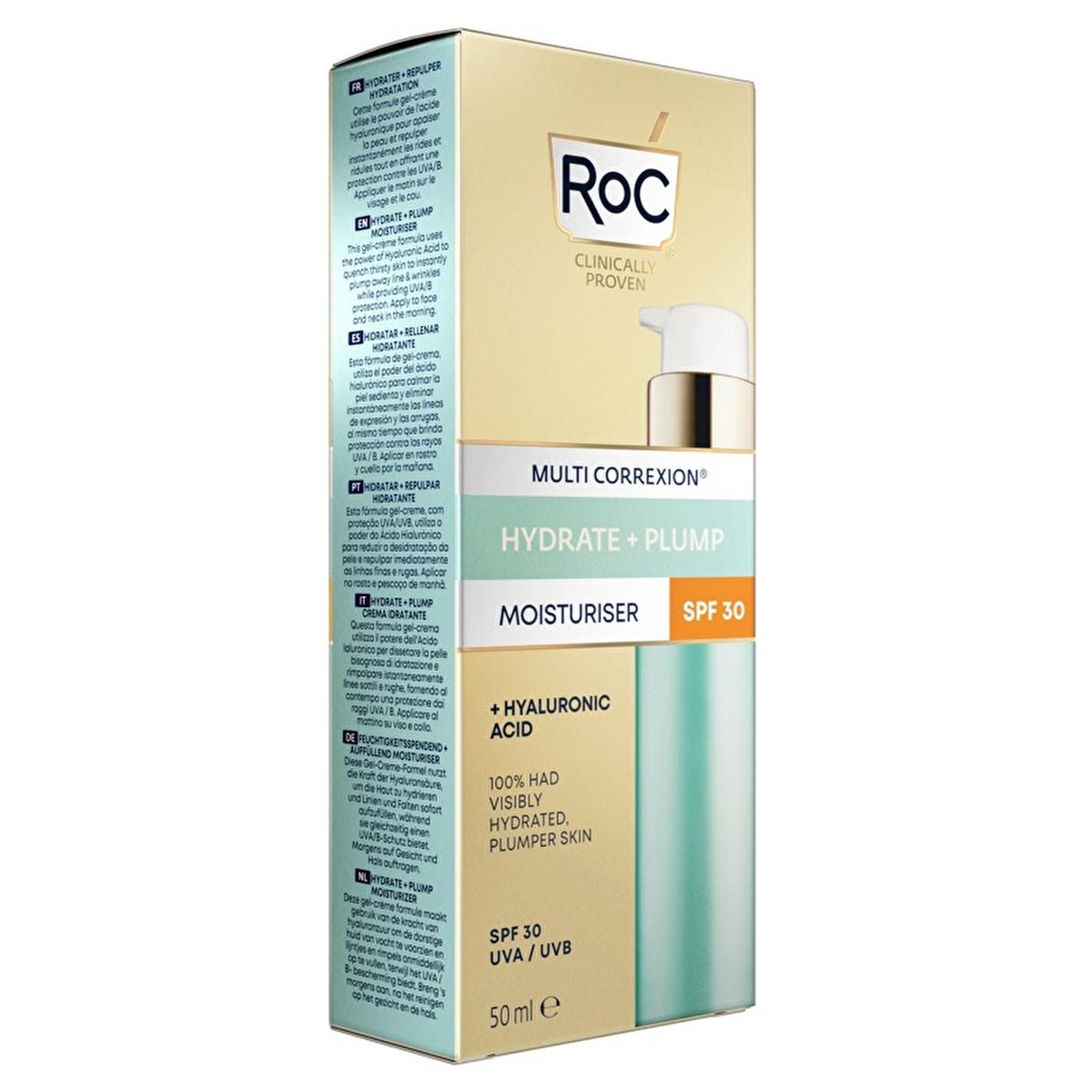 Roc SPF 30 Hyaluronic Acid Facial Moisturizer: 72-Hour Hydration & Anti-Aging Sunscreen for All Skin Tones by Beauty Care Bag