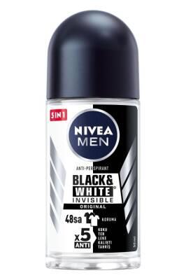 Nivea Men Invisible Black Roll-On Deodorant: Anti-Stain, Long Lasting Odor Protection, Clean & Dry Feel for Sensitive Skin - 1.69 fl oz by Beauty Care Bag