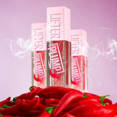 Maybelline Lifter Plump Lip Gloss - Non-Sticky, Chili Pepper Extract, Pink Sting Shade by Beauty Care Bag