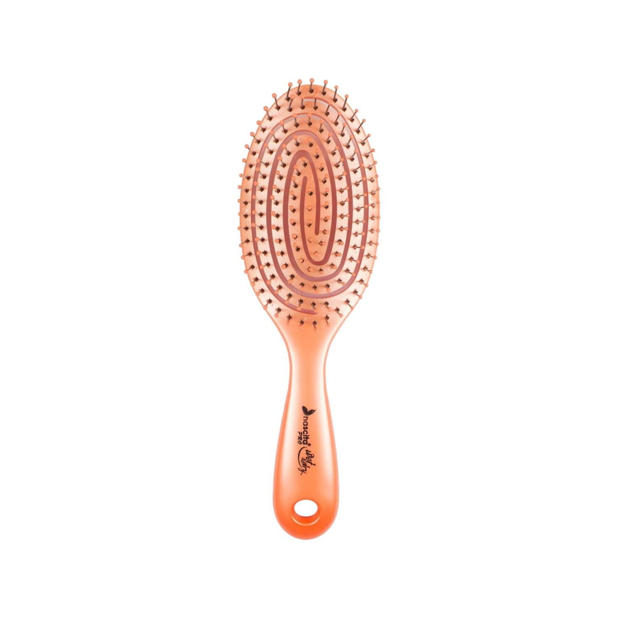 Nascita Pro Wet Dry 3D Fleksi Hair Brush - Orange, Detangling, Gentle, Versatile for Wet & Dry Hair by Beauty Care Bag
