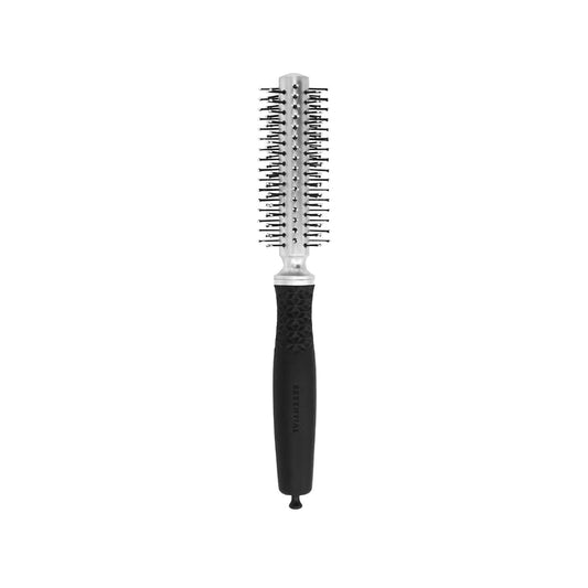 Olivia Garden Essential Blowout soft double bristles hair brush in silver