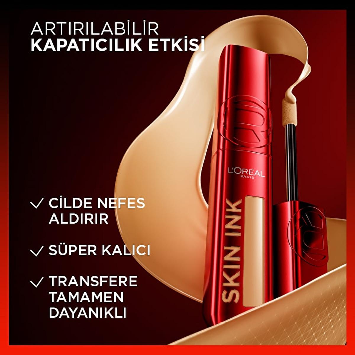 Loreal Paris Skin Ink: 48H Long-Lasting Full Coverage Liquid Foundation - Lightweight, Breathable, Transfer-Resistant Formula by Beauty Care Bag