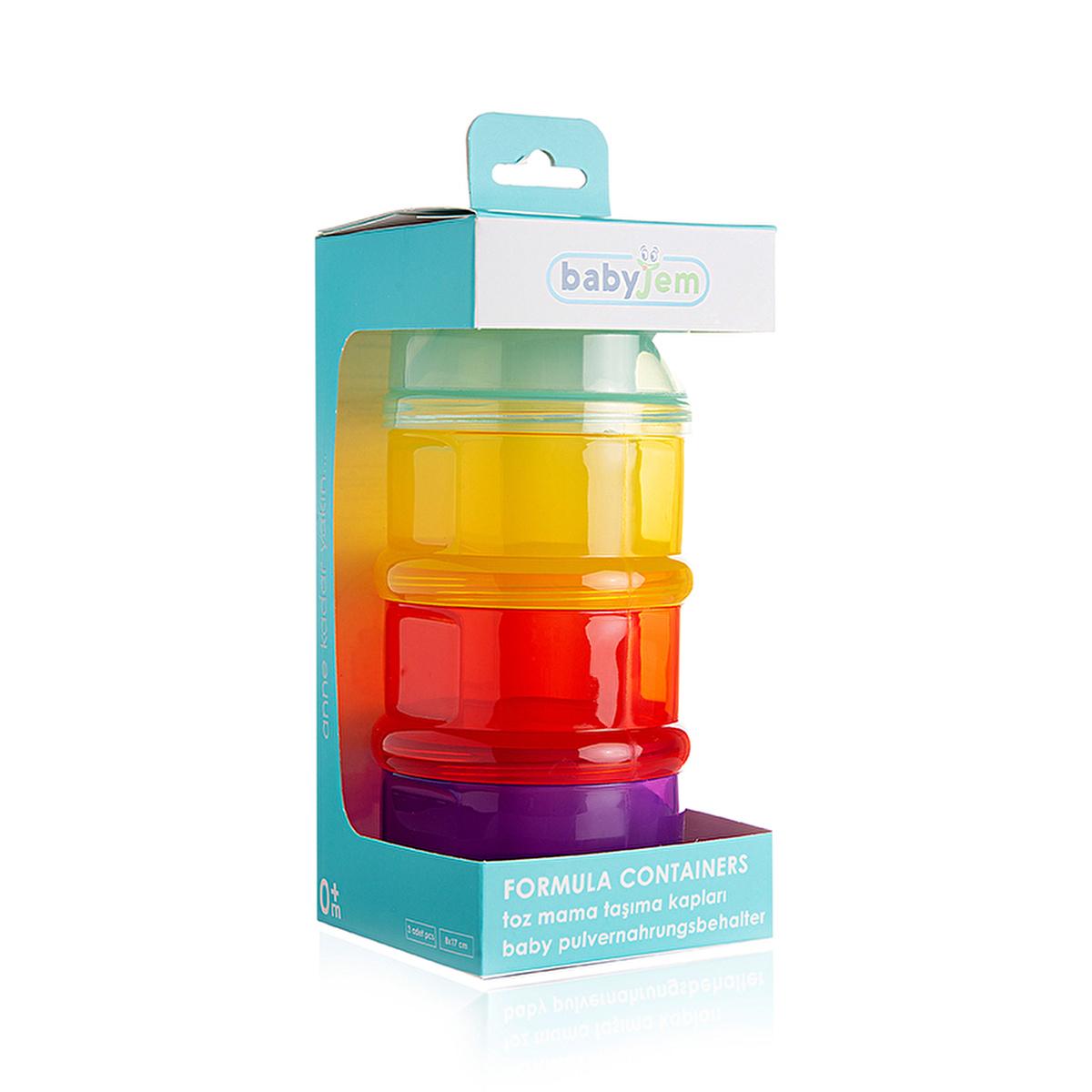 Babyjem 3-Compartment Baby Food Container - BPA-Free, Sterilizable, Portable by Beauty Care Bag
