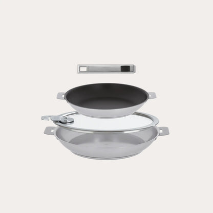 CRISTEL USA Strate 4-piece frying pan set
