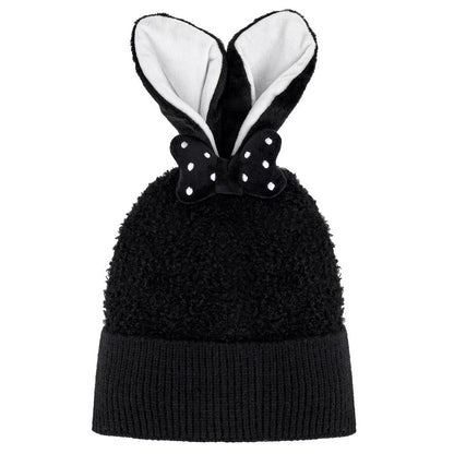 Eklips Kids Black Beanie with Cute Ears 1 pc by Beauty Care Bag